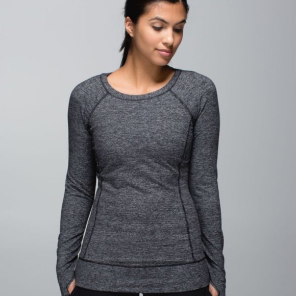 lululemon athletica Tops - Lululemon Long Sleeved Race Your Pace Tee Size 6